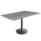 Holland Bar Stool Co 30 Tall OD214 Black Table Base w22 Diameter foot and 32x48 Greystone Top, IndoorOutdoor OD214-2230BWODS3248GryStn - alternate 1
